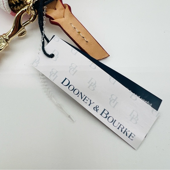 Dooney & Bourke Pink & White Chevron Large Wallet Wristlet NWT - Picture 5 of 8